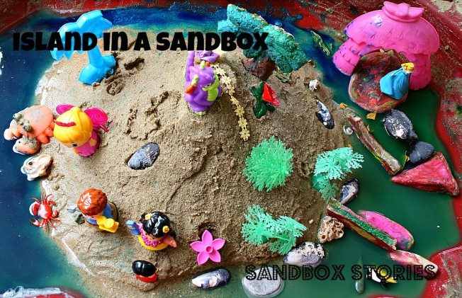 Build an island in a sandbox