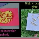Glitter art for preschooler