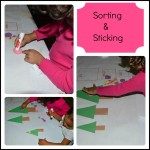 Math in Christmas activities – sorting