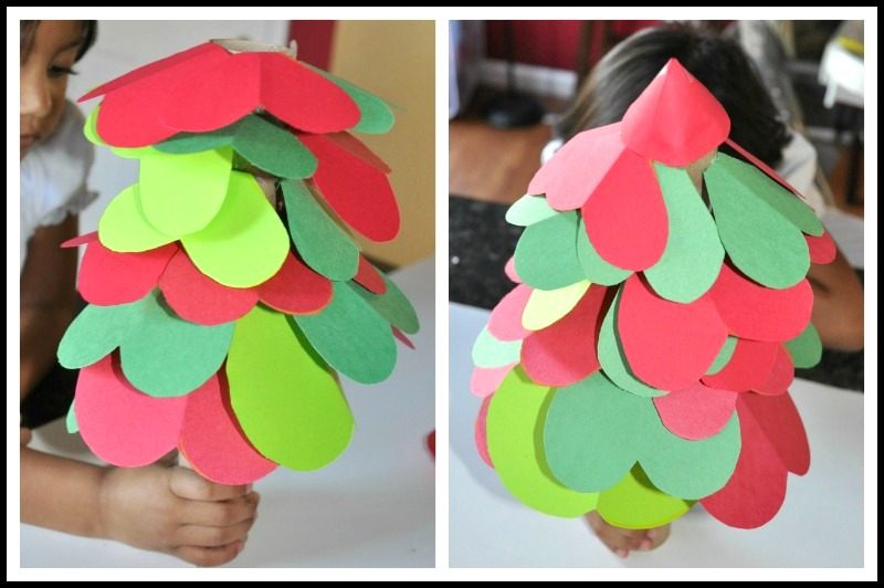 christmas crafts activity shapes tree- blogmemom