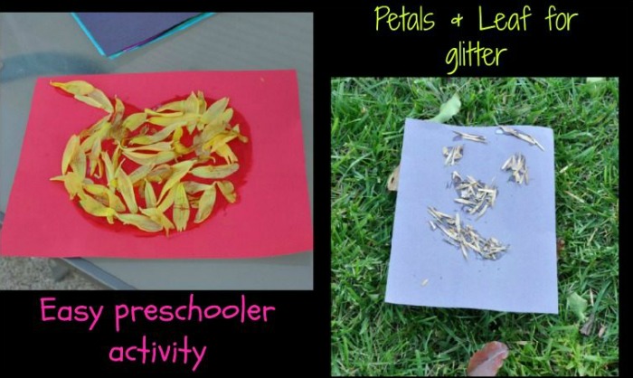 Fall Art- Use leaves as glitter