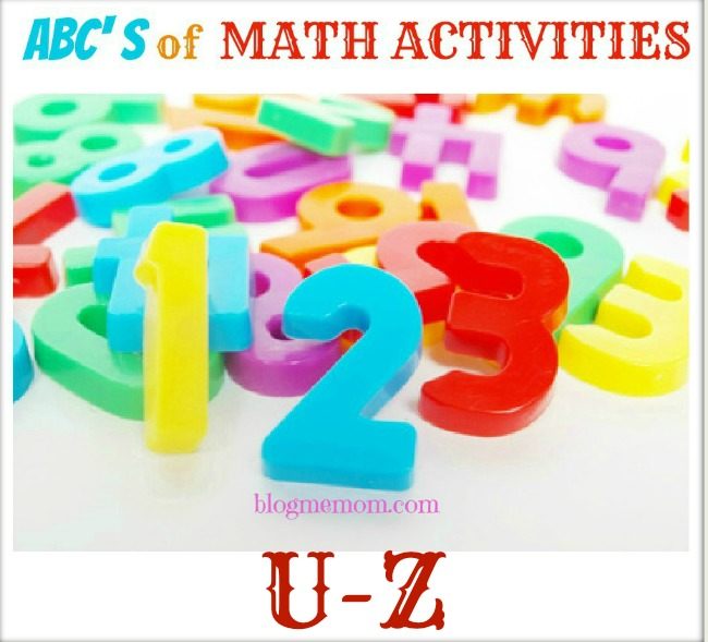 ABC’s of Math Activities : U – Z