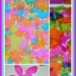 easy art projects for kids with crepe paper and water