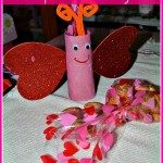 valentines day activities with crafting butterflies with paper rolls