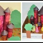 DIY castle with TP and Kitchen rolls