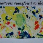 art projects for kids – oil paint patterns on paper