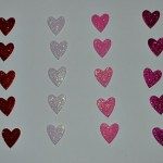 hearts stickers counting activity
