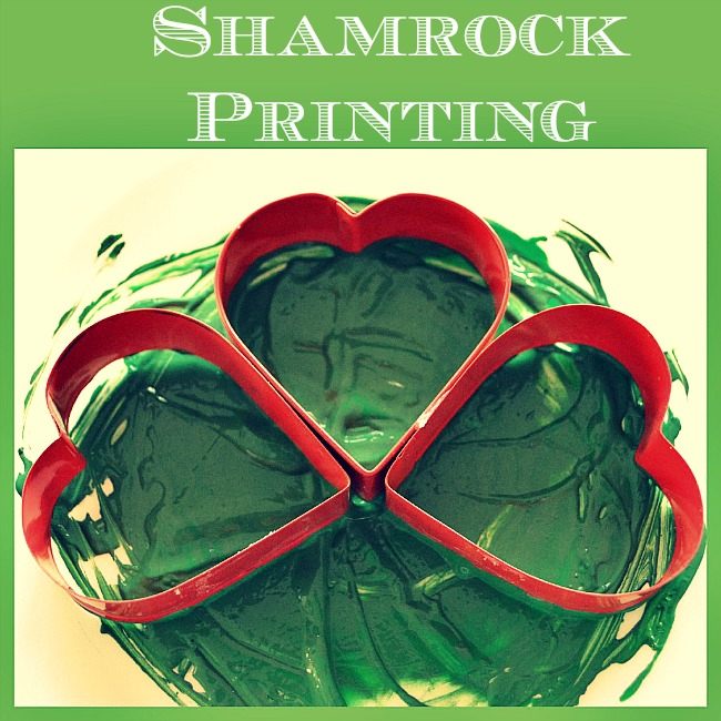 St Patrick’s Day Activities : Shamrock Printing