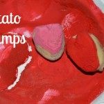 stamps from potatoes for valentines day activities