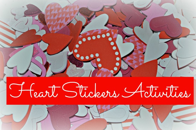 Valentine Activities with Hearts Stickers