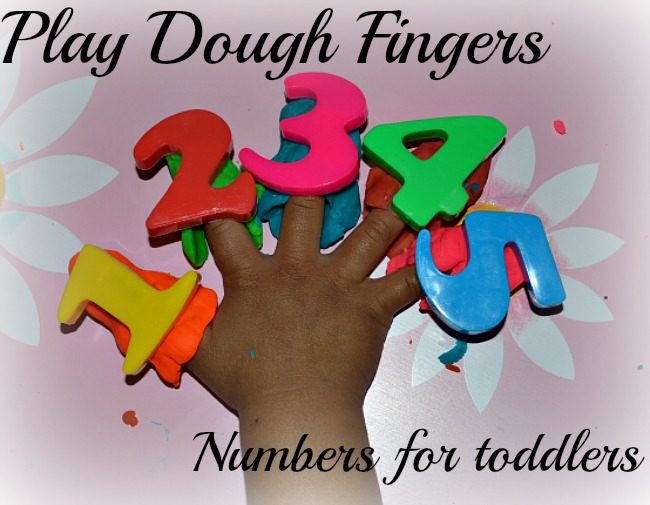 Math Activity : Play Dough Fingers for Toddlers