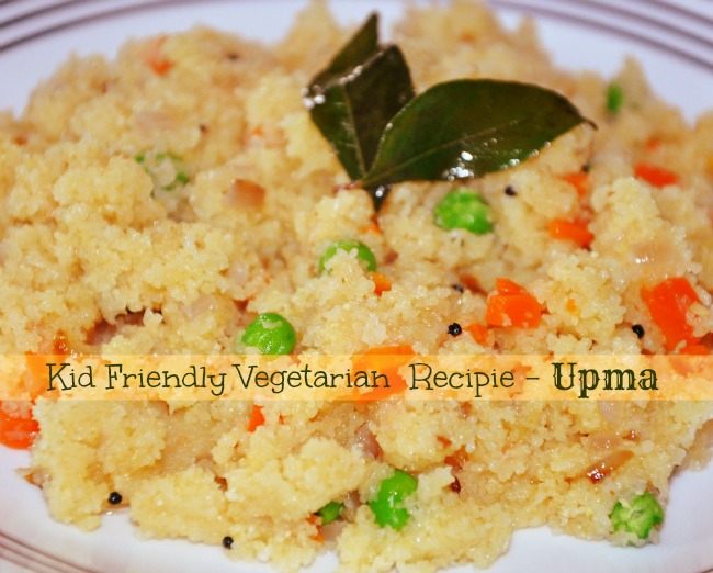 Vegetarian Recipe for kids : Cream of Wheat Stir Fry