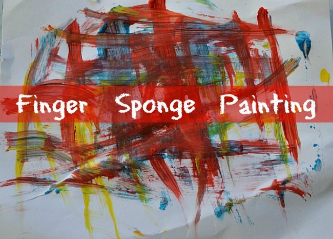 Art projects for Kids :Sponge Fingers