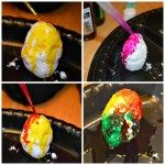 color soap easter eggs with watercolor