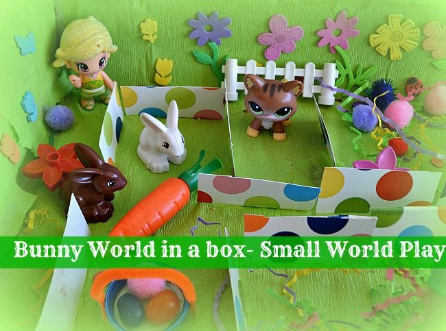 Easter activities for kids : Bunny Small World Play