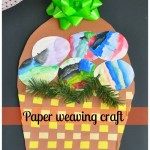 easter craft paper weaving