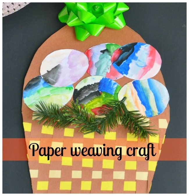 Easter Craft: Paper Weaving Basket | Fun Littles