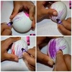 easter egg decorations with crayons