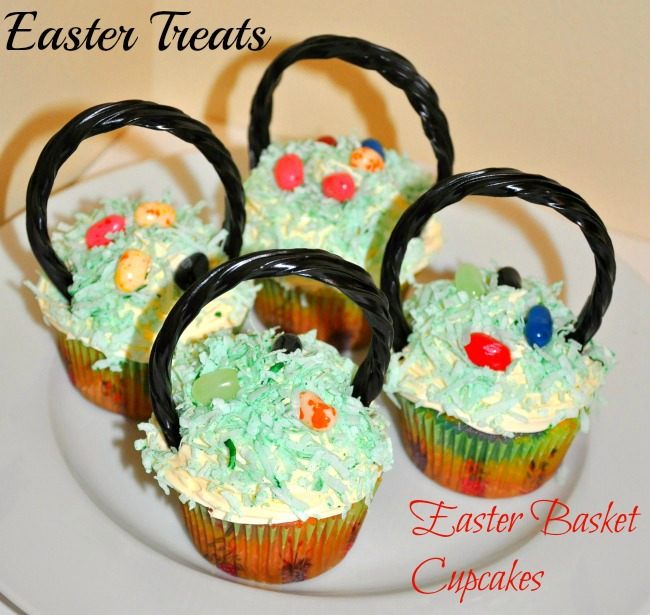Easter Treats for kids : Basket Cupcakes