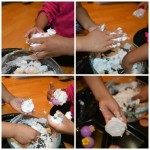 make easter eggs with soap as an easter craft