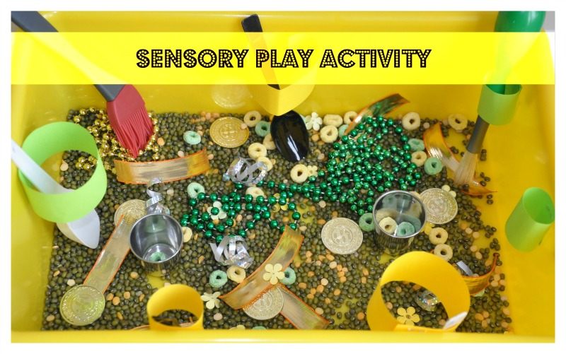 St.Patrick’s Day Activities: Sensory bin