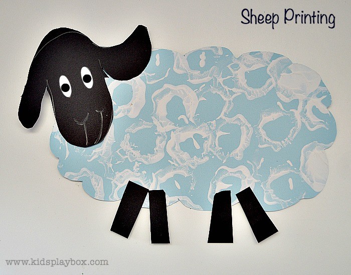 Spring Art : Egg Carton Sheep