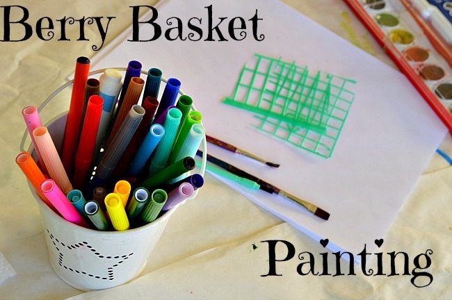 Art Activities: Berry Basket Painting