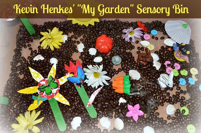 Sensory activities for kids : My Garden sensory bin