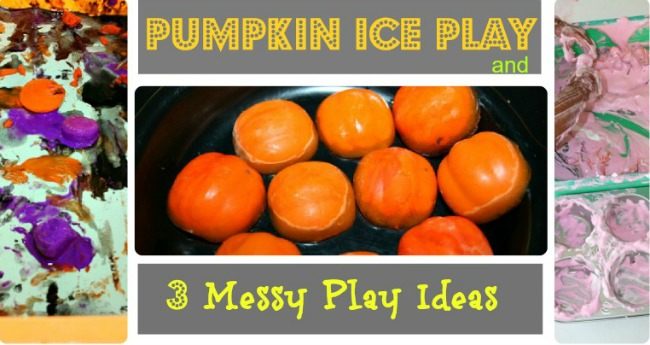 3 messy play ideas for Halloween