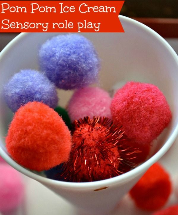 Pom Poms Sensory Activities for 100 Days of Play
