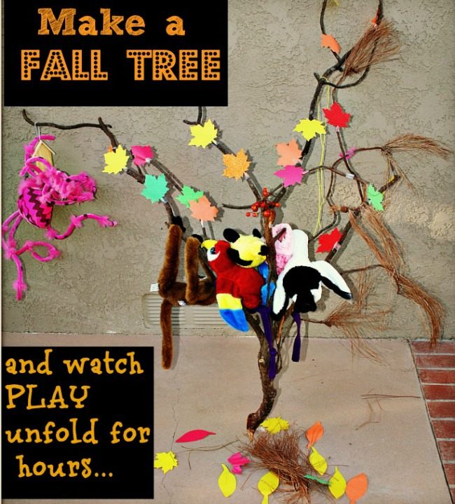 Make a fall tree with a branch