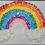 rainbow collage craft