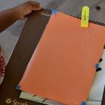 scavenger hunts for kids prepare with color paper and contact paper