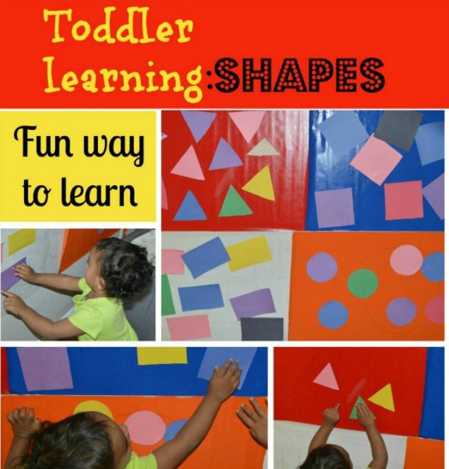 Toddler Learning Activity with contact paper