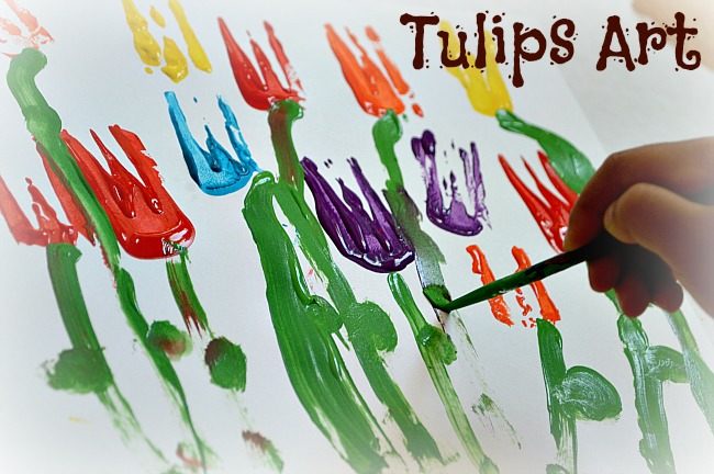 Spring Art :Tulip Painting