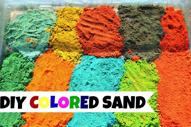 Sensory Activities : Make your own colored sand