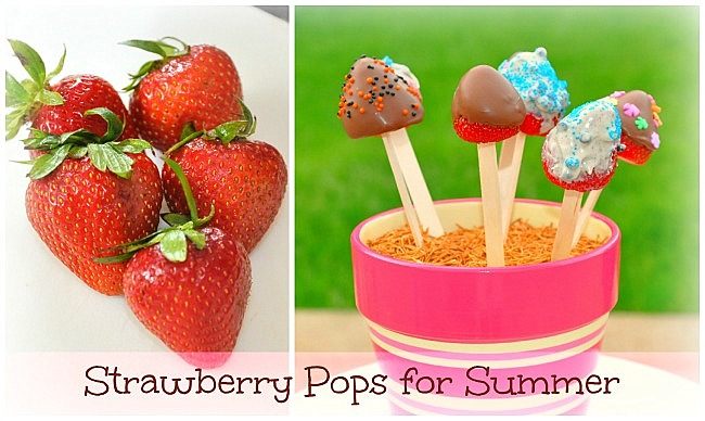 Summer Party Ideas: Strawberry Pops