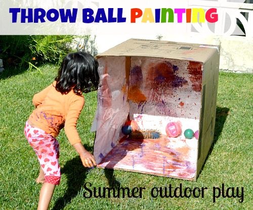 Art Activity: Throw Ball Painting