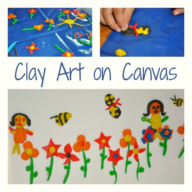 Art Projects: Clay Art on Canvas – Fun Littles