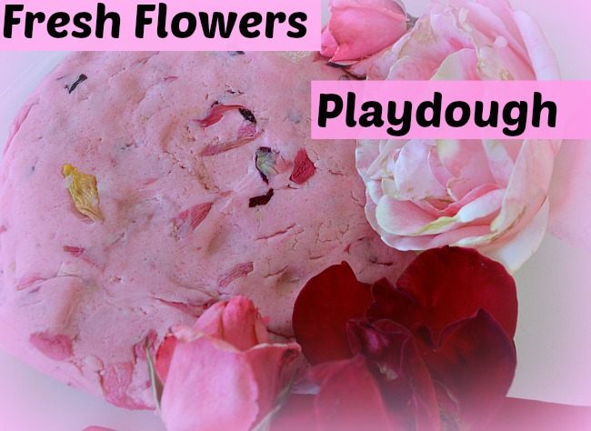 Fresh Flowers Play Dough Play