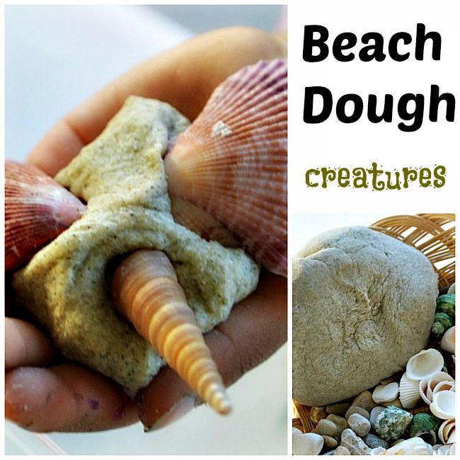 Summer Sensory Activity : Beach Dough Creatures