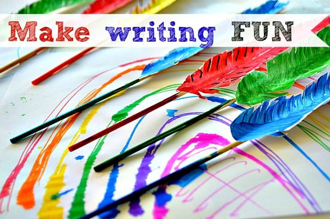 Art activity: Crafting a quill pen for writing