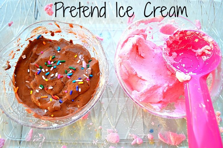 Sensory Activities for kids : Pretend Ice Cream Play