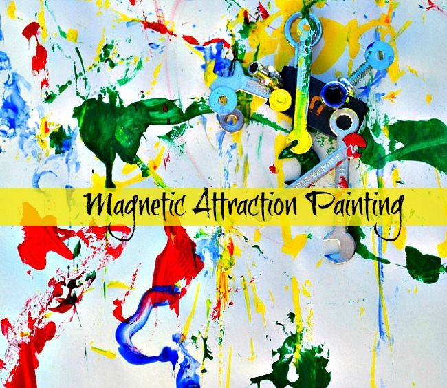 Art activities for kids : Magnetic Painting