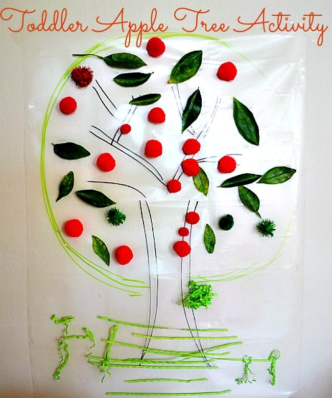 Toddler Activities: Apple Tree Craft