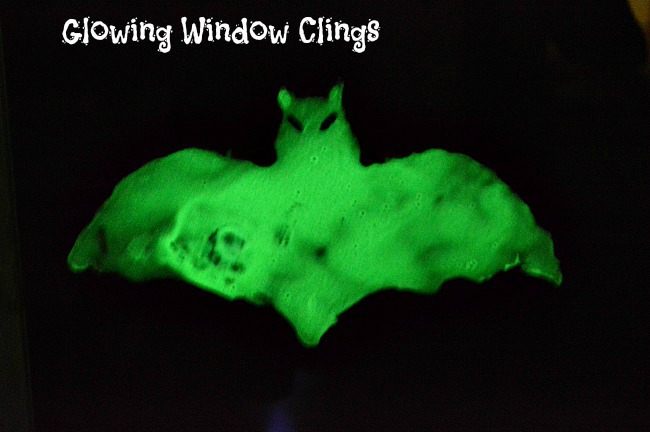 Halloween Activities for Kids : Homemade glow in the dark window clings
