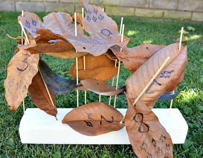 Leaf Activities for Kids : Leaf Math and Sculptures