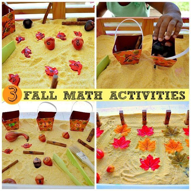 Math Activities for Kids : 3 leaf activities for number recognition