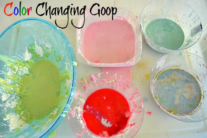 Sensory Activities: Color Changing Goop Science