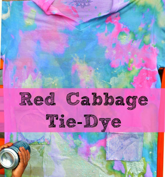 Science Experiments for Kids: Red Cabbage Water Tie-Dye Art